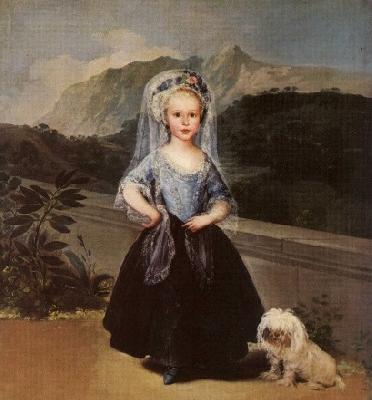 Francisco de Goya Portrait of Mana Teresa de Borbon Y Vallabriga oil painting image